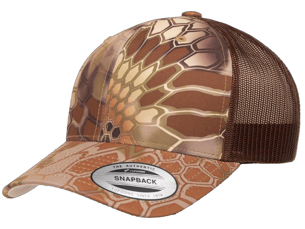 YP Classics Kryptek Trucker Hat - Brown