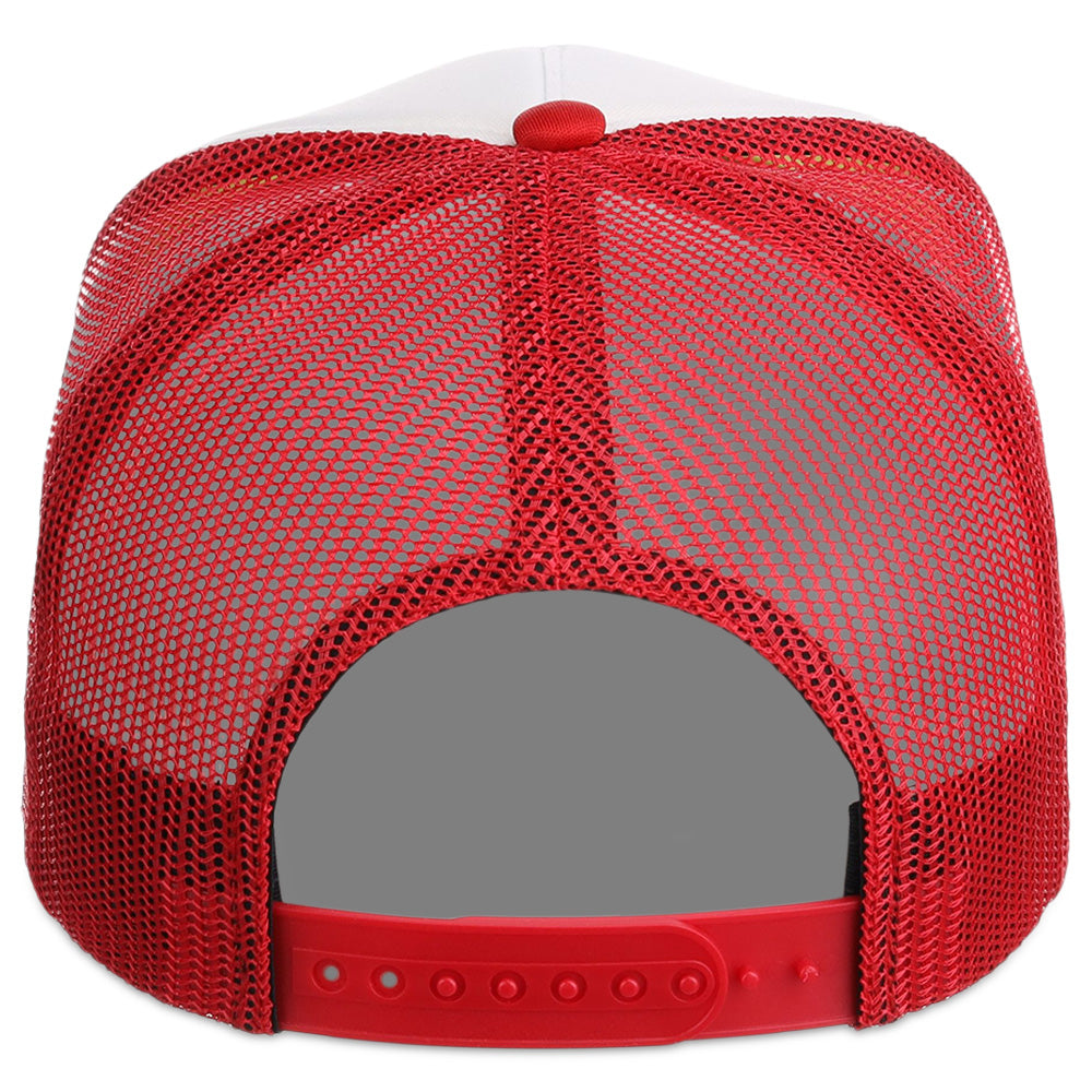 Crowns By Lids Screen Foam Trucker Cap - White/Red