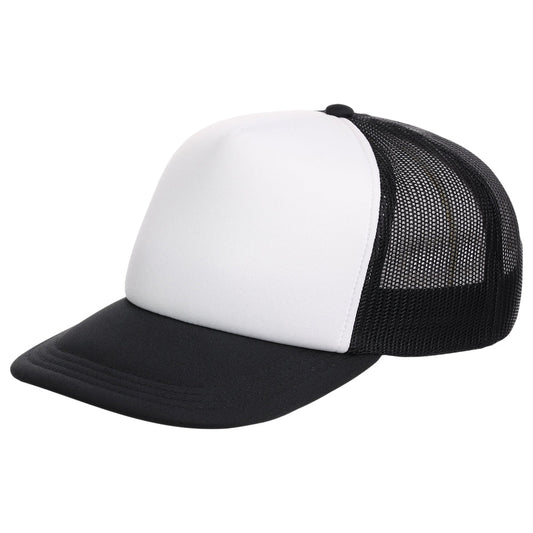 Crowns By Lids Screen Foam Trucker Cap - White/Black