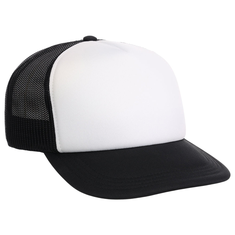 Crowns By Lids Screen Foam Trucker Cap - White/Black