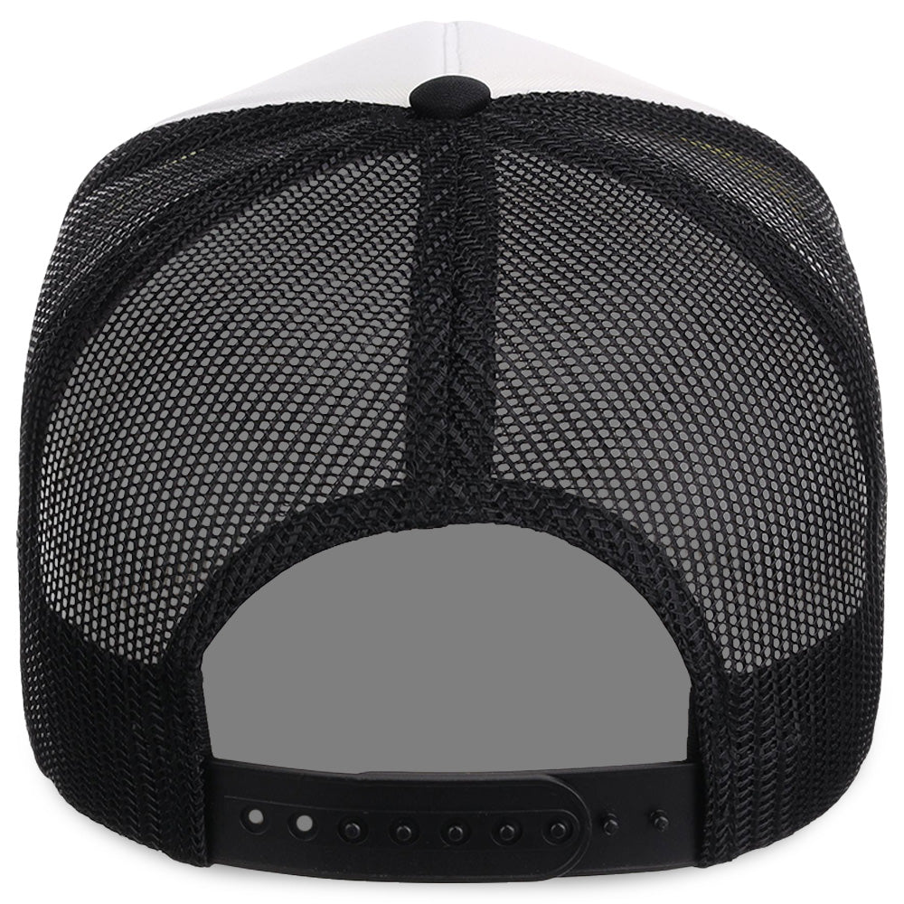 Crowns By Lids Screen Foam Trucker Cap - White/Black