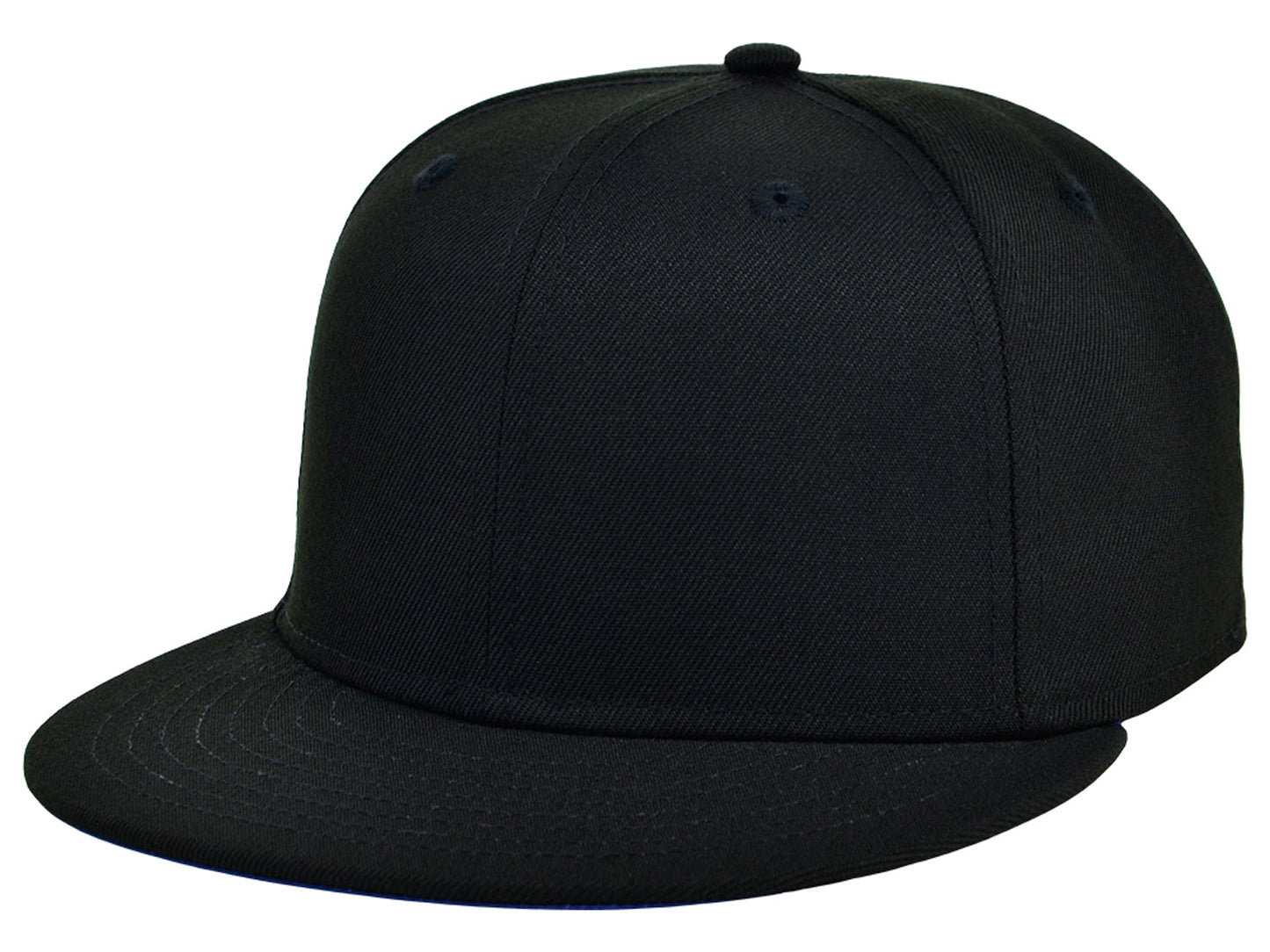 Crowns By Lids Full Court Fitted UV Cap - Black/Royal Blue