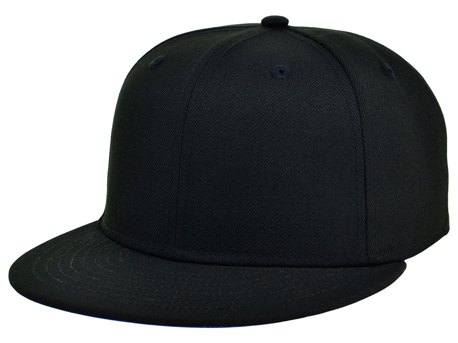 Crowns By Lids Full Court Fitted UV Cap - Black/Royal Blue