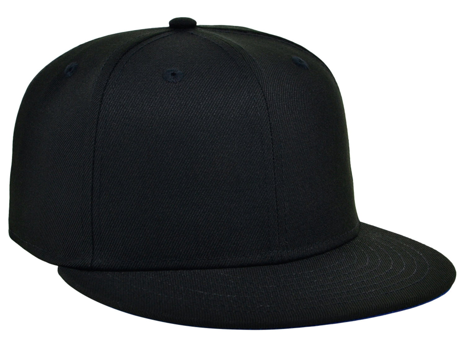 Crowns By Lids Full Court Fitted UV Cap - Black/Royal Blue