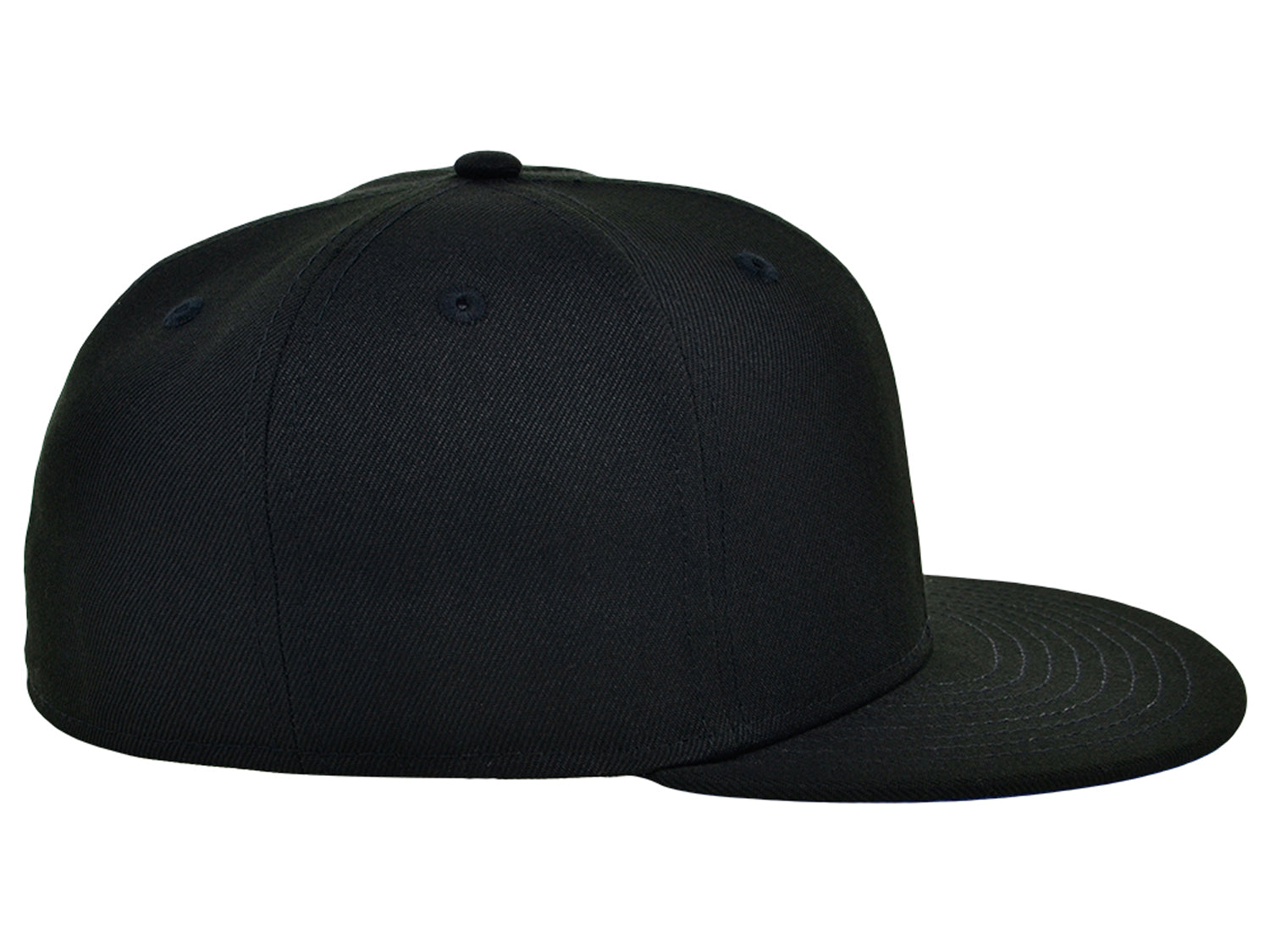 Crowns By Lids Full Court Fitted UV Cap - Black/Royal Blue