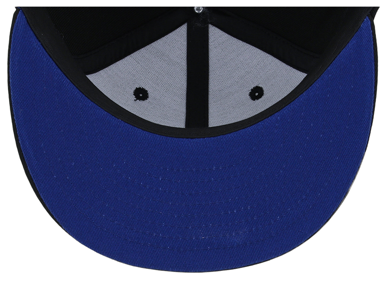 Crowns By Lids Full Court Fitted UV Cap - Black/Royal Blue