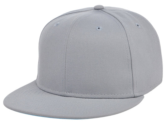 Crowns By Lids Full Court Fitted UV Cap - Light Grey/Sky Blue