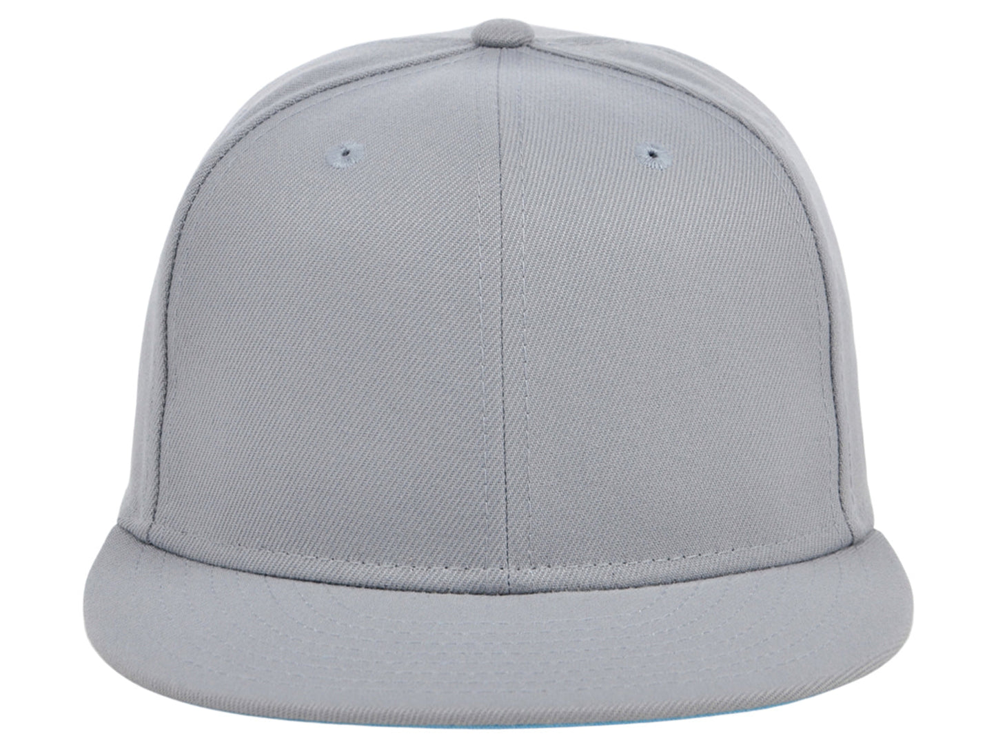 Crowns By Lids Full Court Fitted UV Cap - Light Grey/Sky Blue