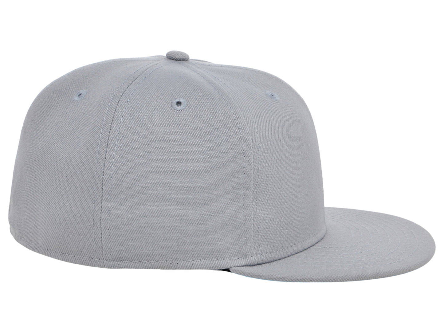 Crowns By Lids Full Court Fitted UV Cap - Light Grey/Sky Blue