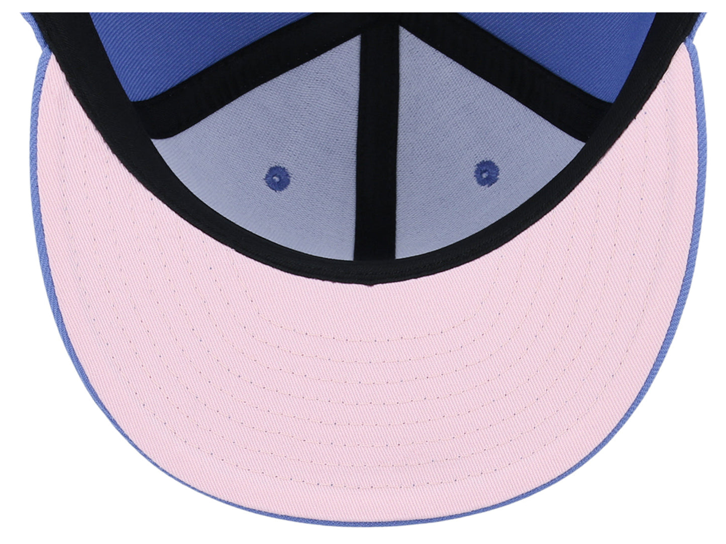Crowns By Lids Full Court Fitted UV Cap - Blue/Pink
