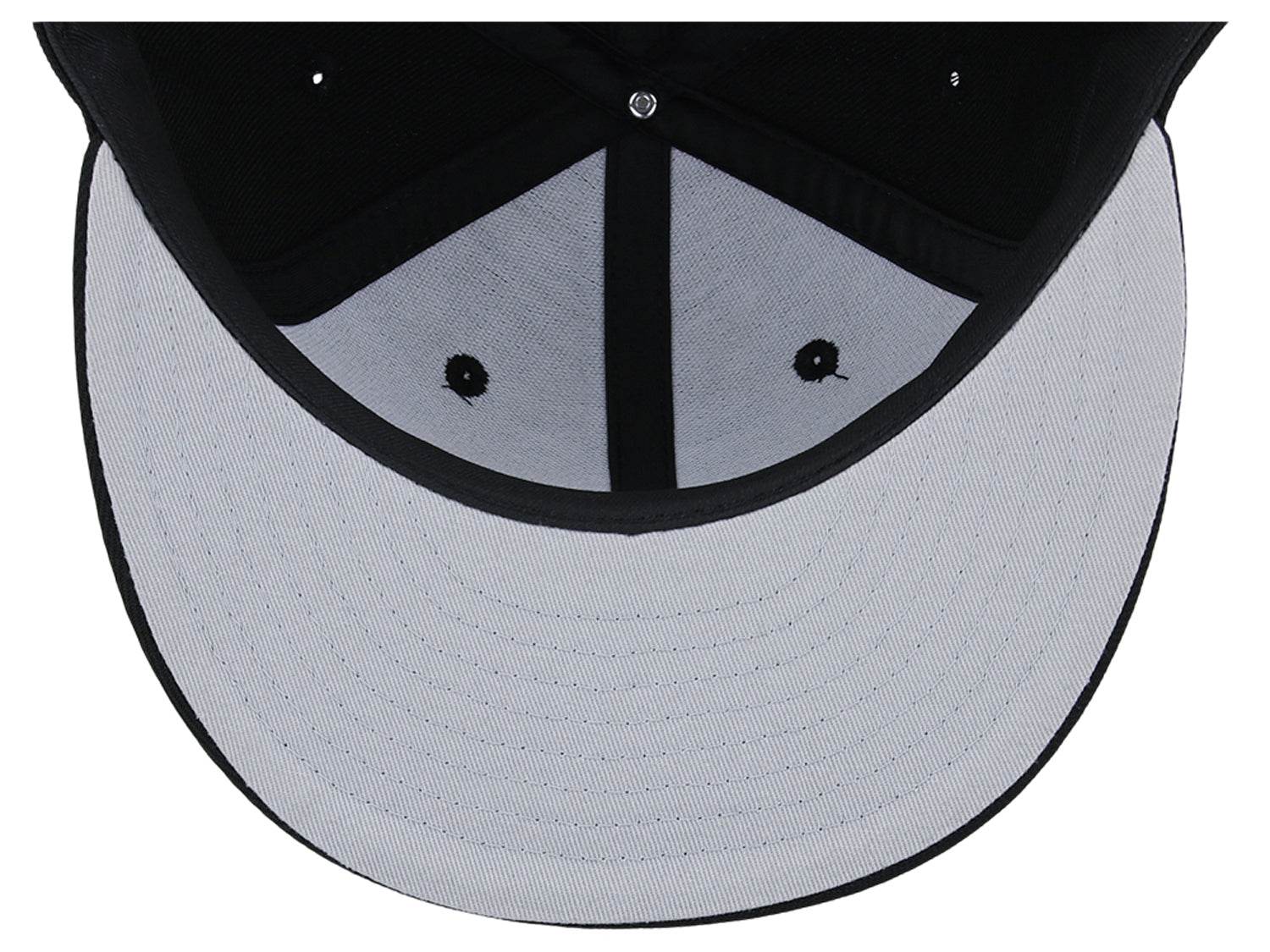 Crowns By Lids Full Court Fitted Cap - Black/Grey