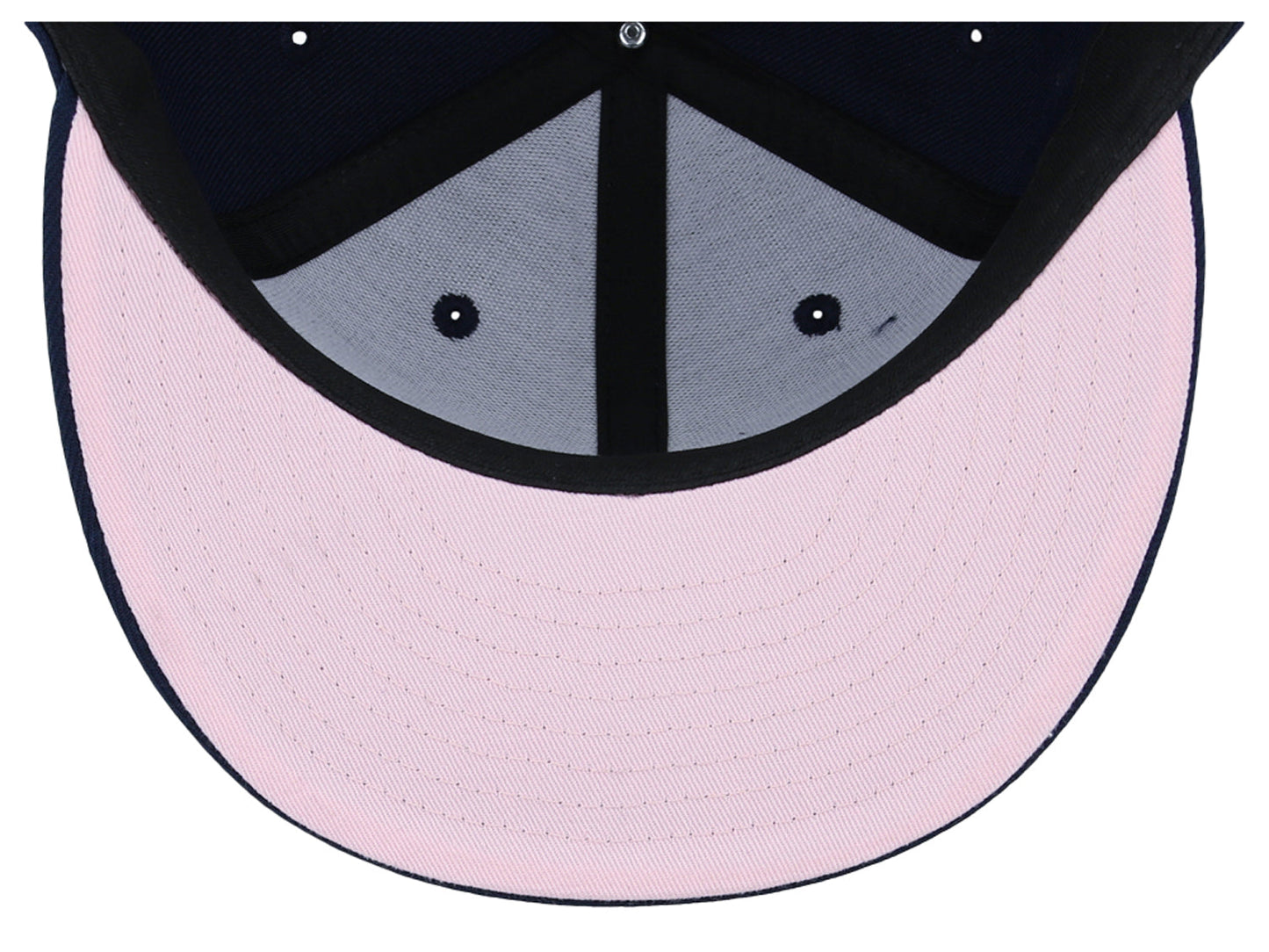Crowns By Lids Dime Snapback UV Cap - Navy/Pink