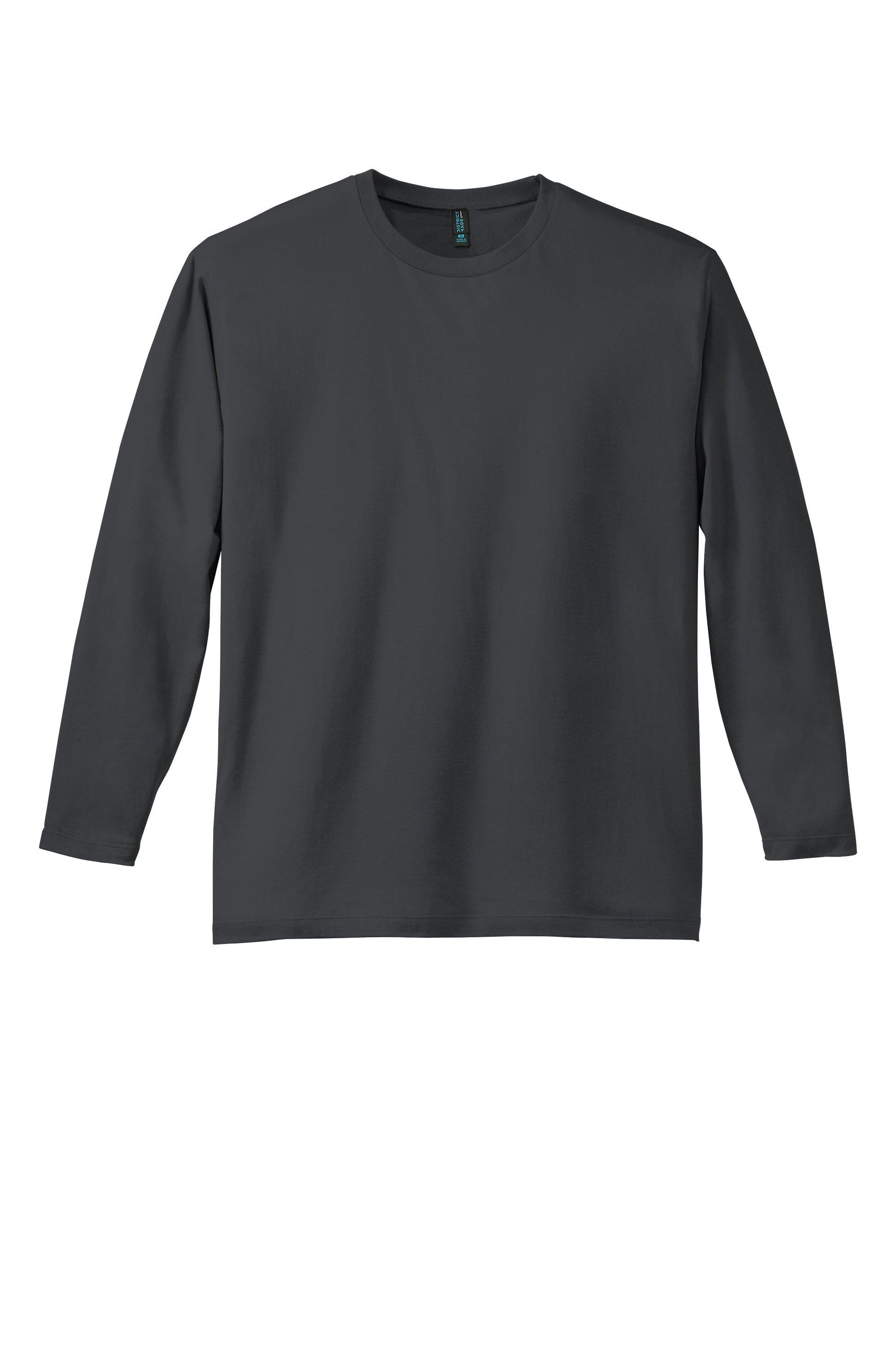 District Perfect Weight Long Sleeve Unisex Tee - Charcoal