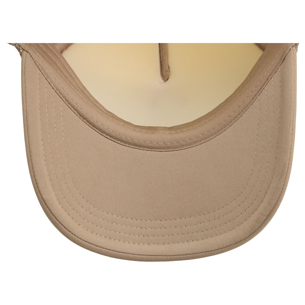 Crowns By Lids Screen Foam Trucker Cap - White/Khaki