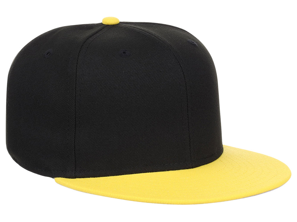 Crowns By Lids Full Court Fitted Cap - Black/Yellow