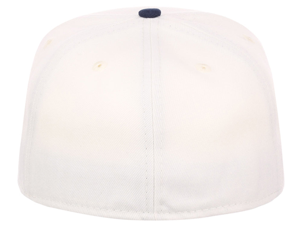 Crowns By Lids Full Court Fitted Cap - Ivory/Navy