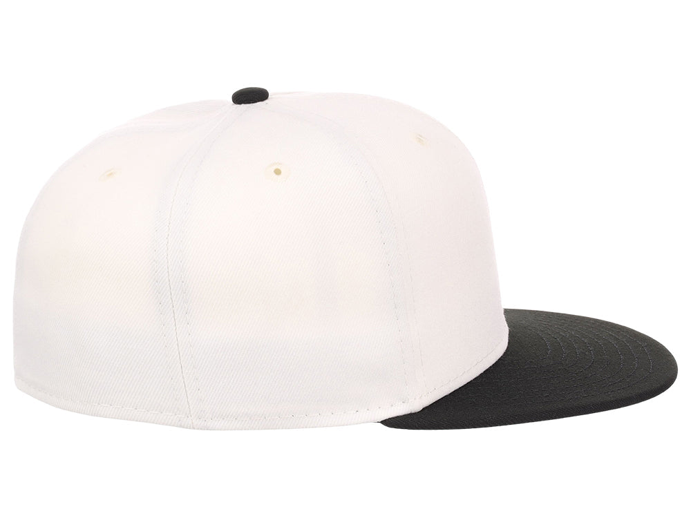 Crowns By Lids Full Court Fitted Cap - Ivory/Black