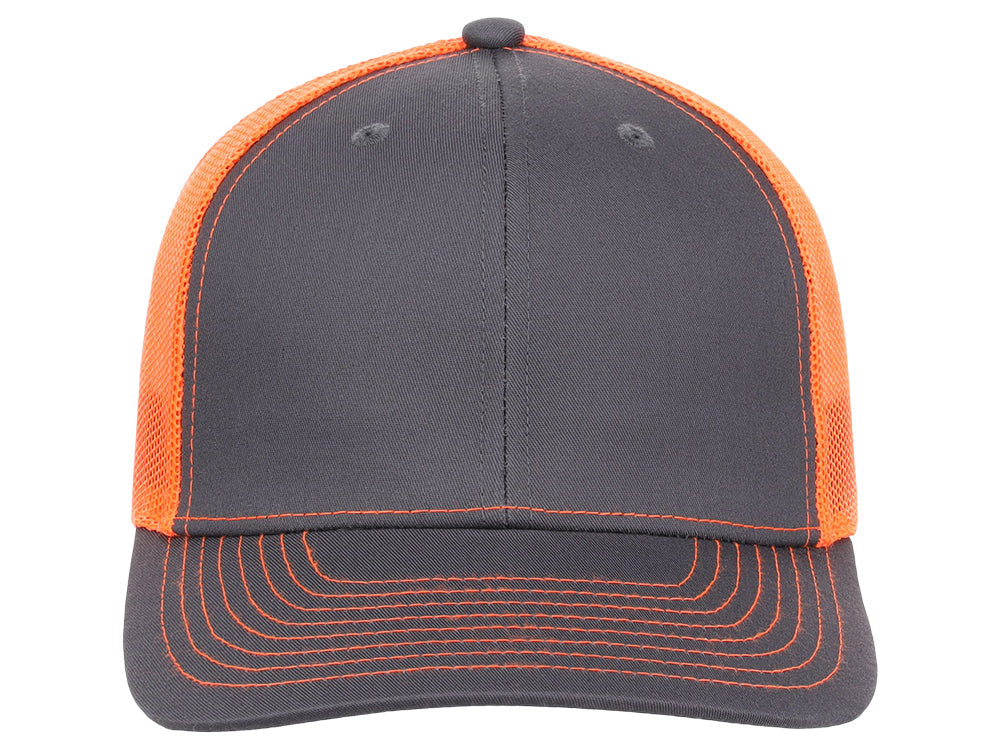 Crowns By Lids Slam Dunk Trucker Cap - Charcoal/Neon Orange