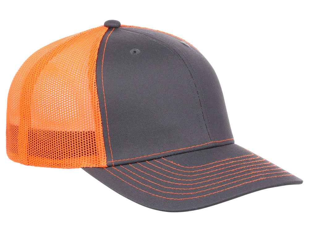 Crowns By Lids Slam Dunk Trucker Cap - Charcoal/Neon Orange
