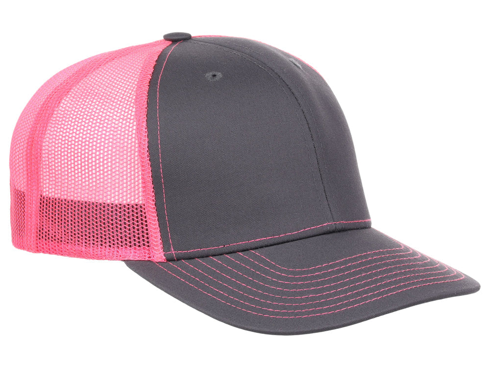Crowns By Lids Slam Dunk Trucker Cap - Charcoal/Neon Pink