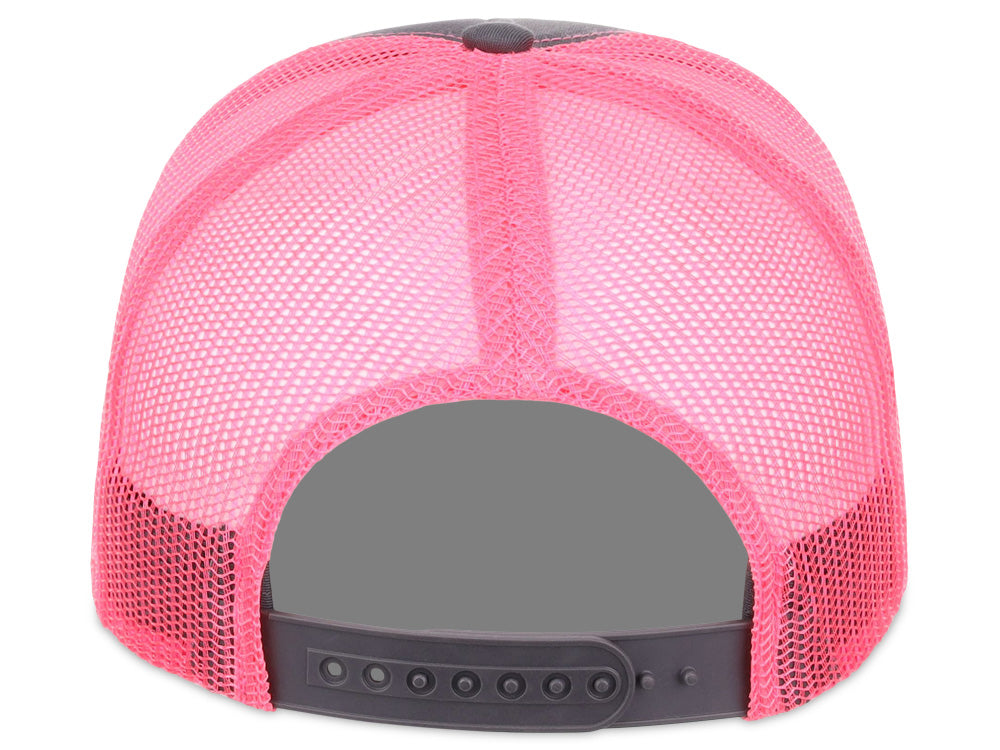 Crowns By Lids Slam Dunk Trucker Cap - Charcoal/Neon Pink