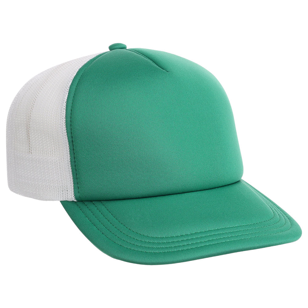 Crowns By Lids Screen Foam Trucker Cap - White/Green