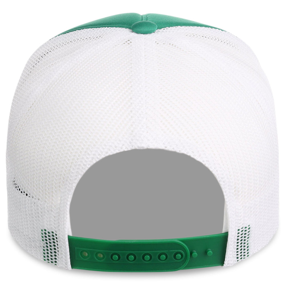 Crowns By Lids Screen Foam Trucker Cap - White/Green