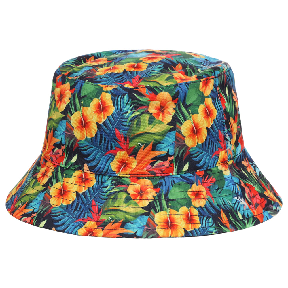 Crowns By Lids Tropical Bucket Hat - Green/Yellow