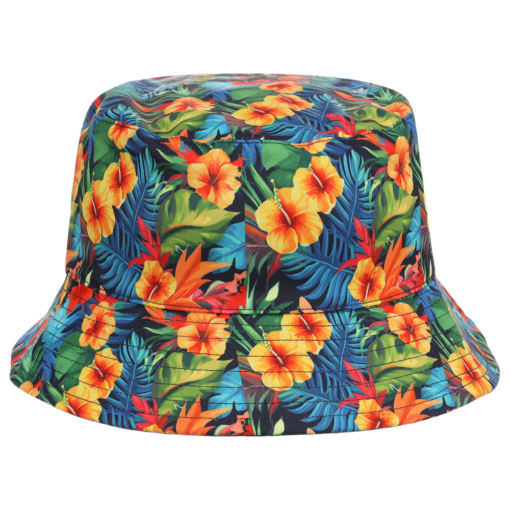 Crowns By Lids Tropical Bucket Hat - Green/Yellow