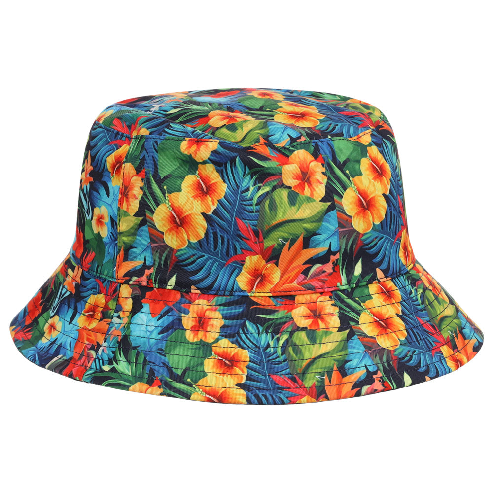 Crowns By Lids Tropical Bucket Hat - Green/Yellow
