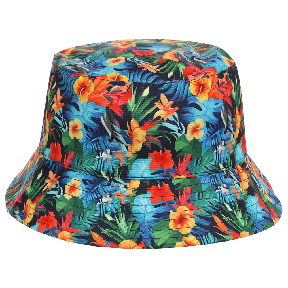 Crowns By Lids Tropical Bucket Hat - Green/Yellow