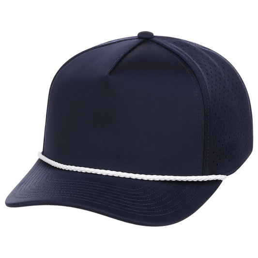 Crowns By Lids Rope 5-Panel Tech Cap - Navy