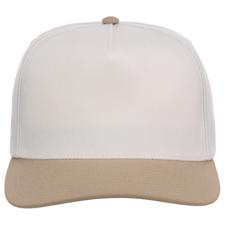 Crowns By Lids Hook Shot 2-Tone A-Frame Cap - Ivory/Tan