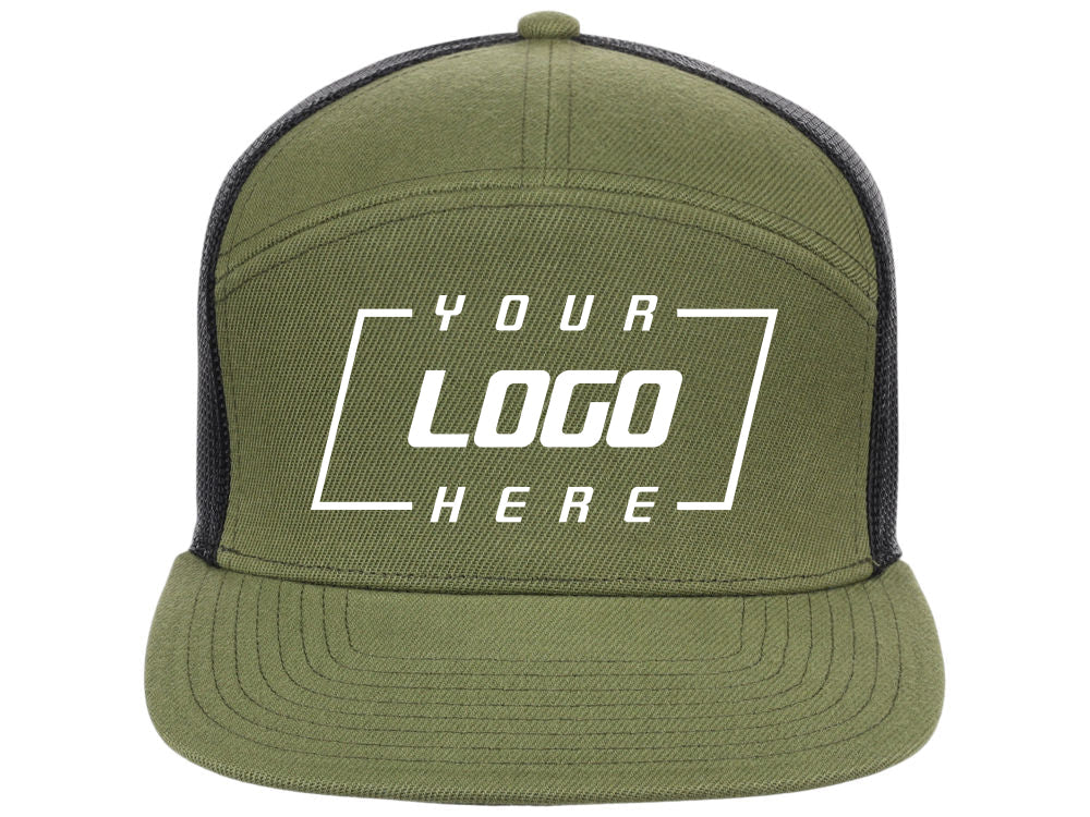 Crowns by Lids Birdie 7-Panel Trucker - Olive/Black