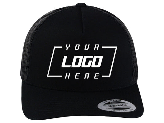 YP Classics 5-Panel Retro Trucker - Black