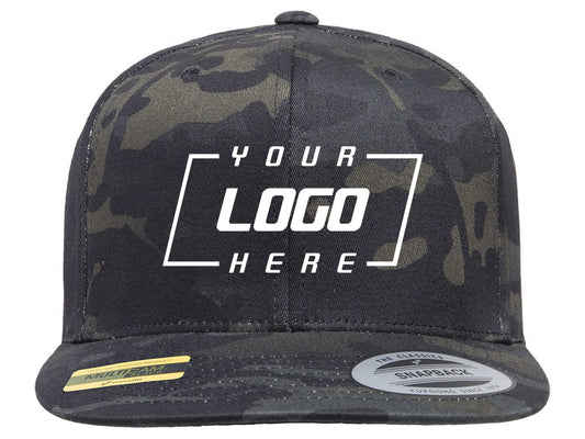 YP Classics Blank Snapback - Black/Mulitcam