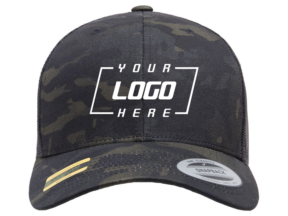 YP Classics Fan Trucker - Black/Multicam