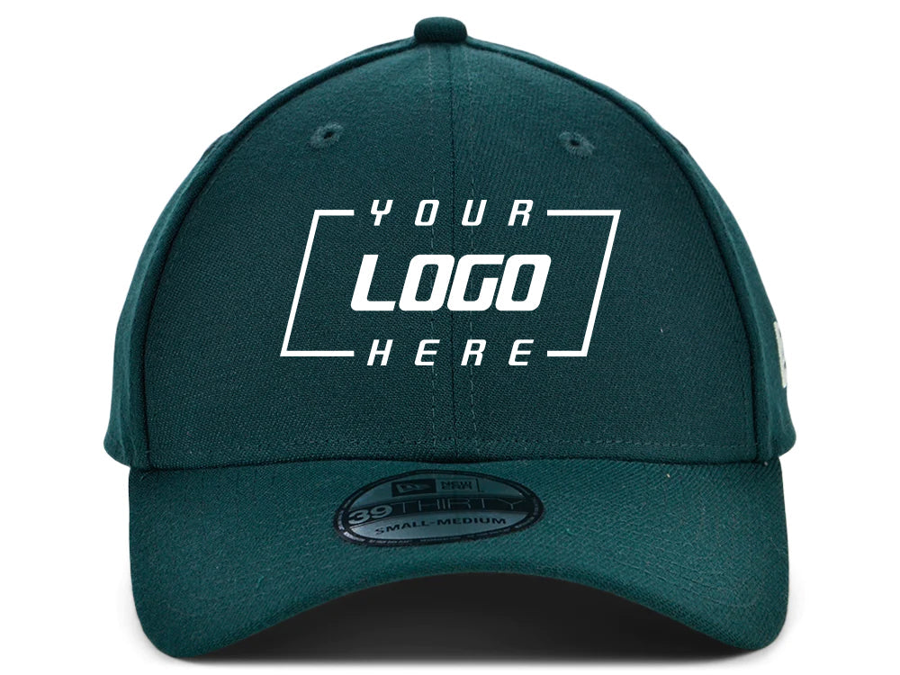 New Era Blank Poly 39THIRTY Cap - Dark Green