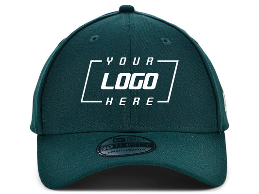 New Era Blank Poly 39THIRTY Cap - Dark Green