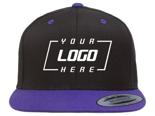 YP Classics Blank Snapback - Black/Purple