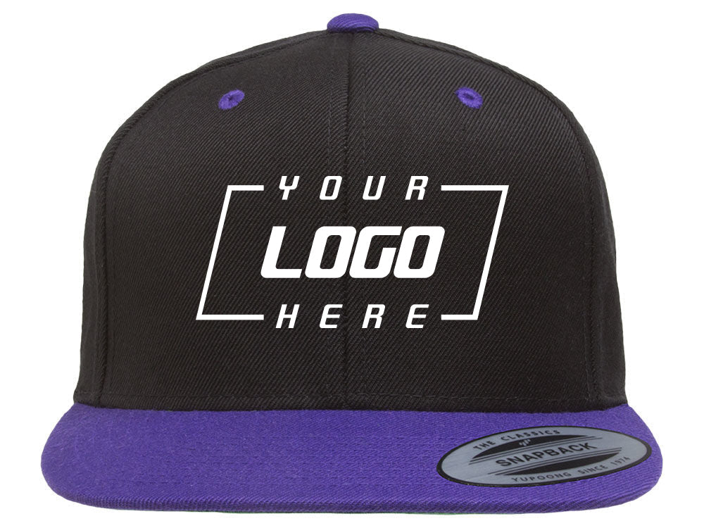 YP Classics Blank Snapback - Black/Purple