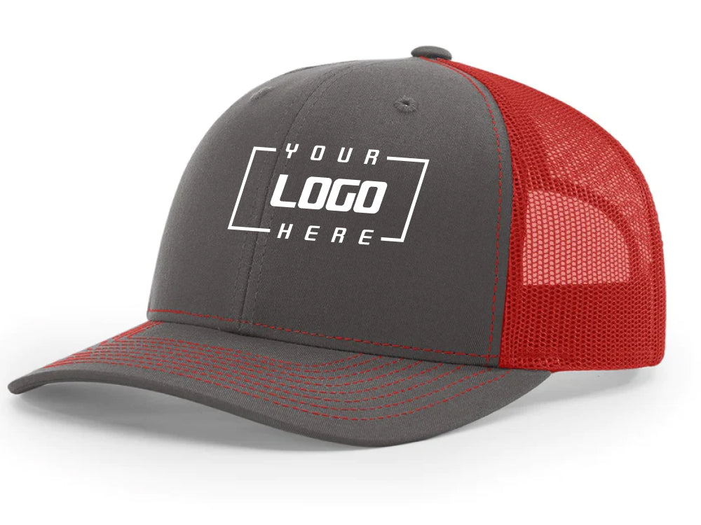 Richardson 112 Trucker - Charcoal/Red