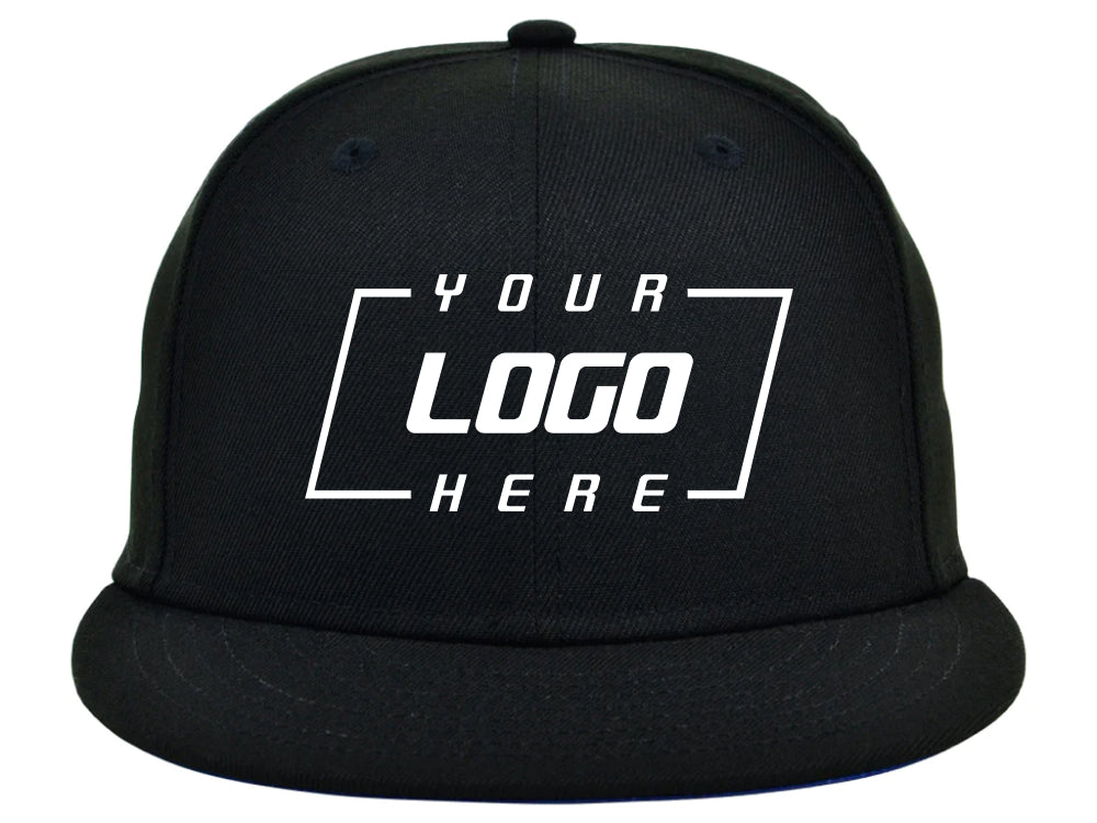Crowns By Lids Full Court Fitted UV Cap - Black/Royal Blue