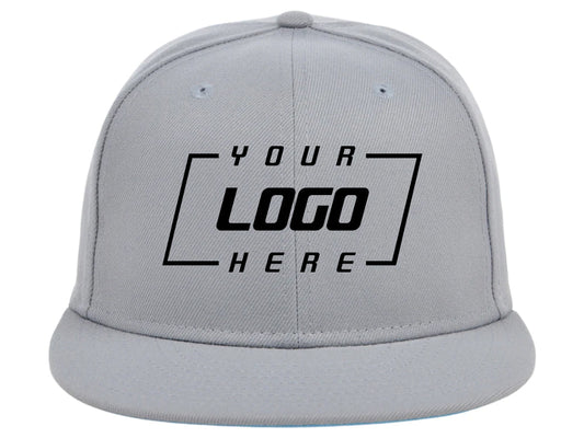 Crowns By Lids Full Court Fitted UV Cap - Light Grey/Sky Blue