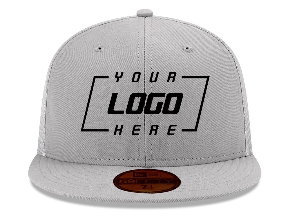 New Era Custom 59FIFTY Trucker - Grey/White