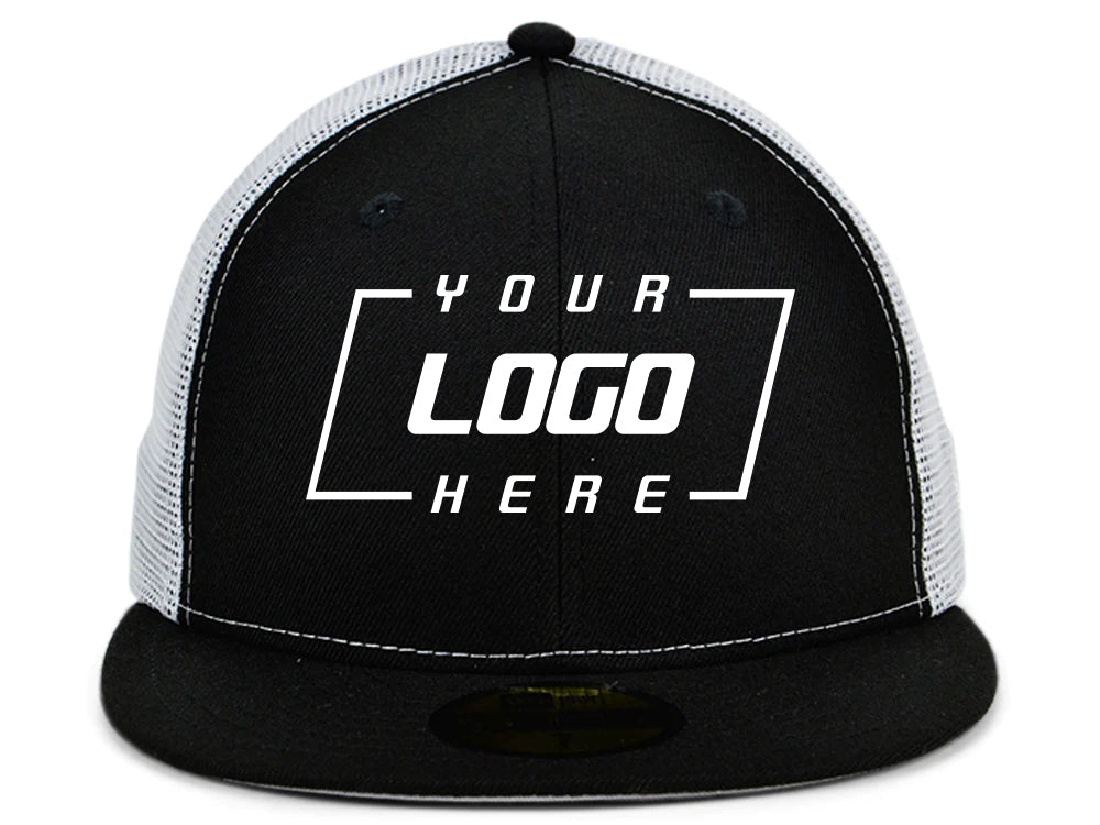 New Era Custom 59FIFTY Trucker - Black/White