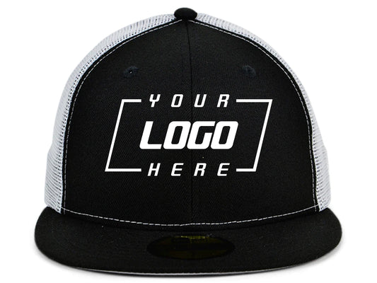 New Era Custom 59FIFTY Trucker - Black/White