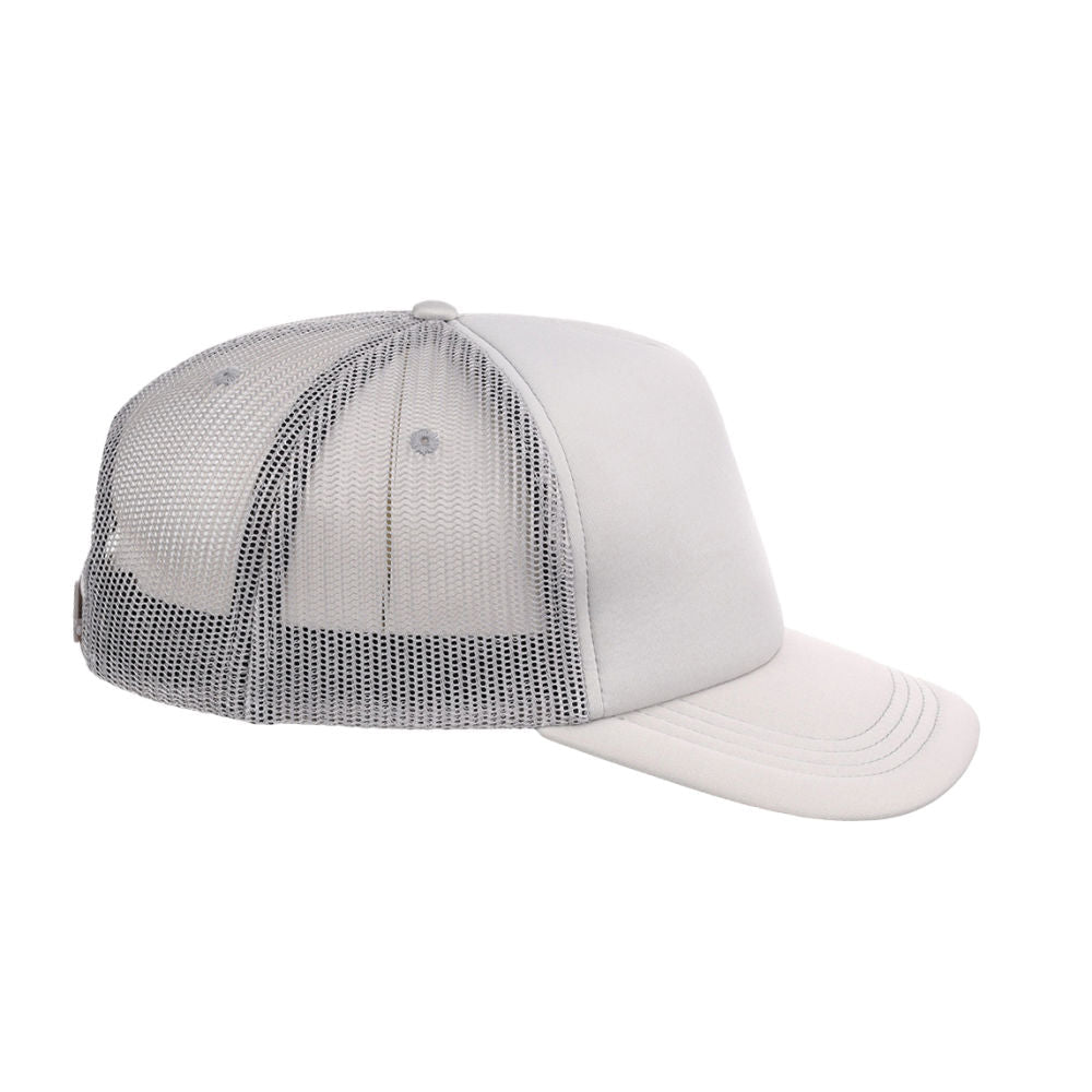 Crowns By Lids Screen Foam Trucker Cap - Grey/Grey