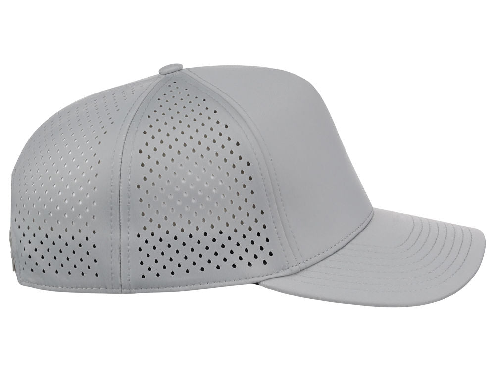 Crowns By Lids Tee Box 5-Panel Tech Cap - Grey