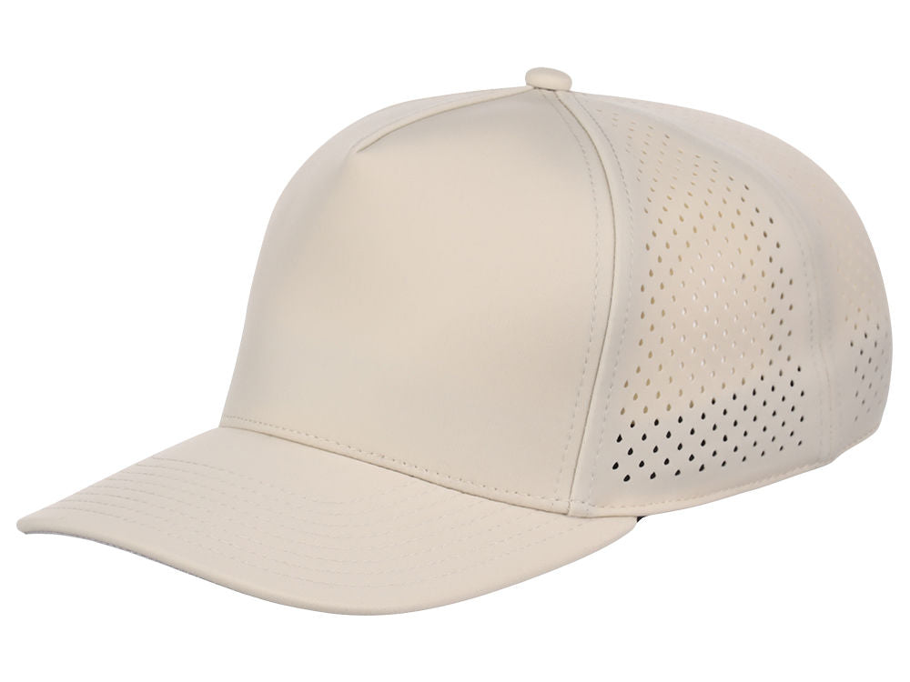 Crowns By Lids Tee Box 5-Panel Tech Cap - Stone